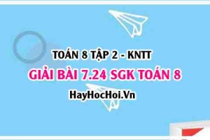 Bài 7.24 SGK Toán 8 Tập 2 Kết nối tri thức